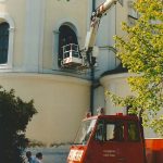 Verdunklung der Basilikafenster